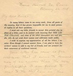 Johnston's standard response with additions to Ruth Clement, page 1 by Kentucky Library Research Collections