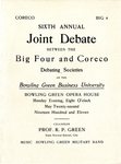 Joint Debate Broadside by Bowling Green Business University