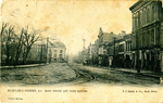 Postcard of Bowling Green's Main Street and Park Square by T.J. Smith & Co., Book Store and Raphael Tuck & Sons'