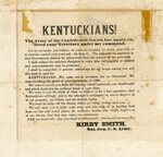 Confederate Army Recruiting Handbill by Kirby Smith