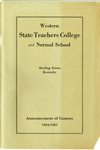 Western State Teachers College & Normal School Catalog