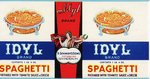 Spaghetti Can Label by H. Schmidt's Sons