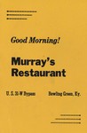 Murray's Restaurant Menu Cover by Murray's Restaurant
