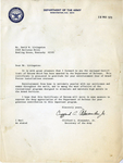 Gemini 77 Letter re: Certificate of Esteem by Clifford Alexander and David Livingston