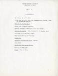 Gemini 14 Set List by David Livingston