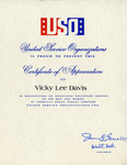 Gemini 79 Certificate of Appreciation by United Service Organizations