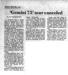 Gemini 75 Tour Canceled by Jay Wethington