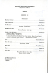 Gemini 15 Concert Program by WKU Music