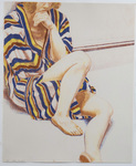 Girl In Striped Robe by Philip Pearlstein (b.1924), artist and Kentucky Museum