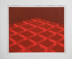 Red Cubes by Marko Spalatin (b.1945), artist and Kentucky Museum