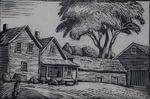 Maine Farmyard by Malcolm Arnett (b.1905-1992), artist and Kentucky Museum