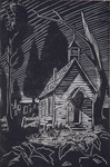 Deserted Church by Malcolm Arnett (b.1905-1992), artist and Kentucky Museum