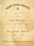 Leap Year Party invitation, Bowling Green, Ky. by Kentucky Library Research Collection