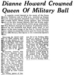 Dianne Howard Crowned Queen of Military Ball by WKU College Heights Herald
