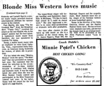 Miss Western Pageant, continued