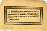 William Hubbell Funeral Notice by Kentucky Library Research Collections
