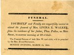 Livina E. Pullen Walker Funeral Notice by Kentucky Library Research Collections