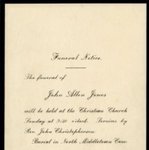 John Allen Jones Funeral Notice by Kentucky Library Research Collections