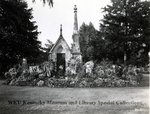 Cherry Family Mausoleum with Memorial Flowers, 1937 by Kentucky Library Research Collections