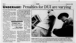 DUI: Law Puts Brakes on Underage Drinking, Part 2 by John Stamper