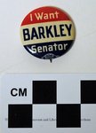 Alben W. Barkley Political Button by Kentucky Library Research Collections