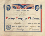 County Campaign Chairman by Democratic Campaign Committee