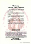 Delayed Entry Program Flyer by U.S. Army