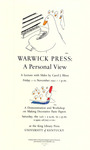 Warwick Press: A Personal View by King Library Press