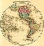 Western Hemisphere by J.H. Colton & Company
