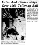 Cates & Caines Reign Over 1963 Talisman Ball by WKU College Heights Herald
