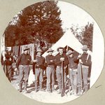 Uniformed soldiers with firearms (MSS 31 B3 F8 #19b) by Manuscripts & Folklife Archives