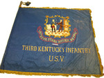 Regimental flag of 3rd Kentucky Infantry U.S.V. during Spanish-American War (KM2265)