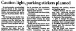 Caution Light, Parking Stickers Planned by College Heights Herald