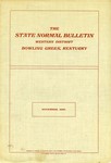 State Normal Bulletin, Vol. I, No. 1